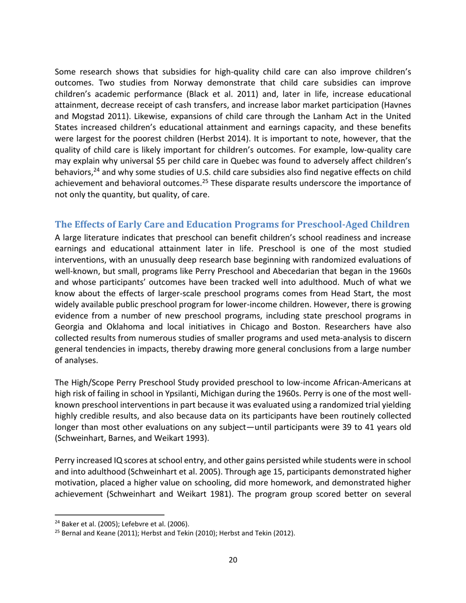 The Economics of Early Childhood Investments, Page 20