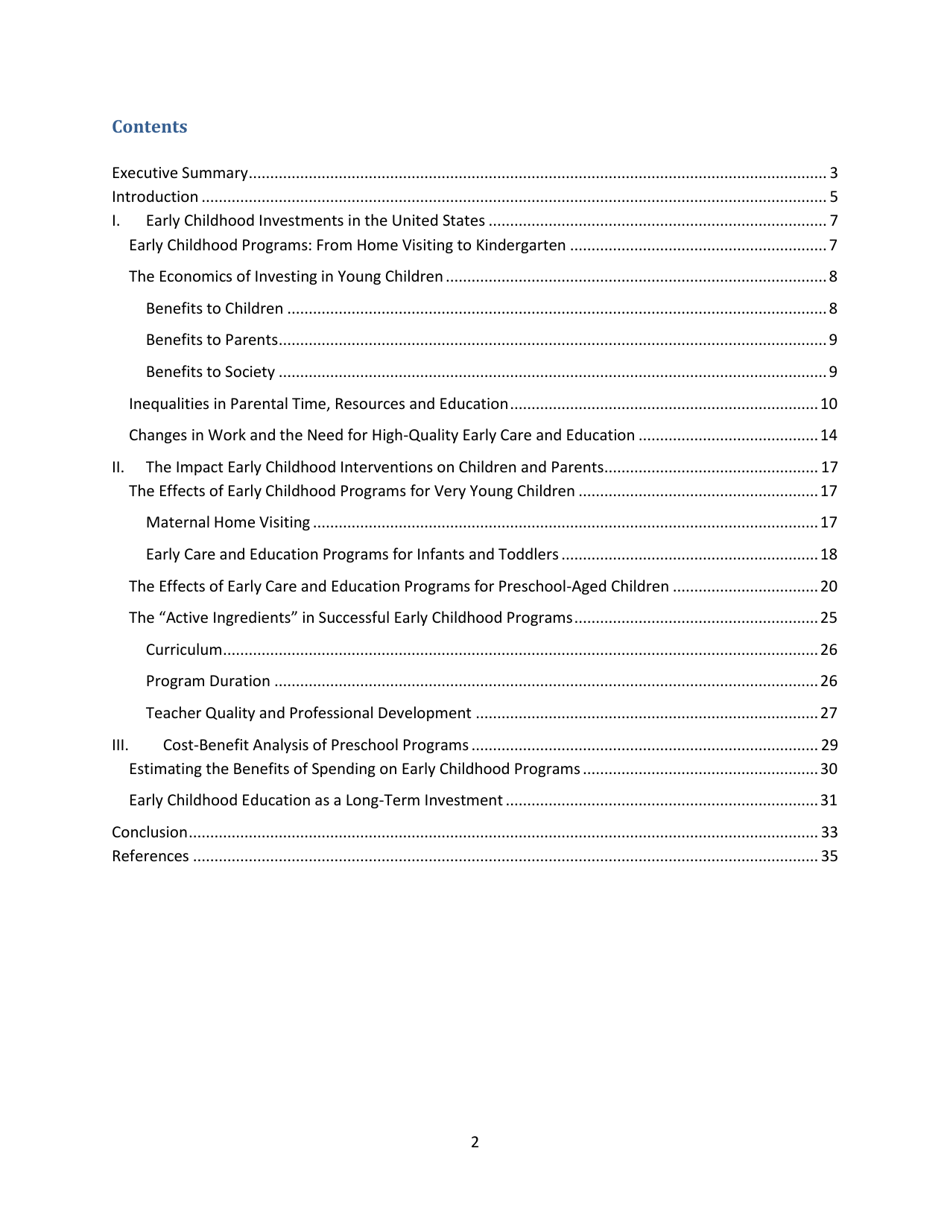 The Economics of Early Childhood Investments, Page 2