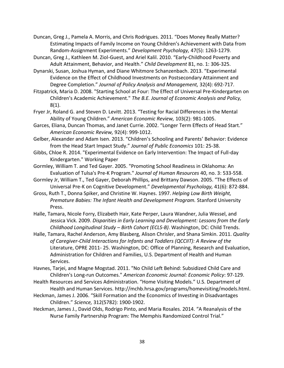 The Economics of Early Childhood Investments, Page 38