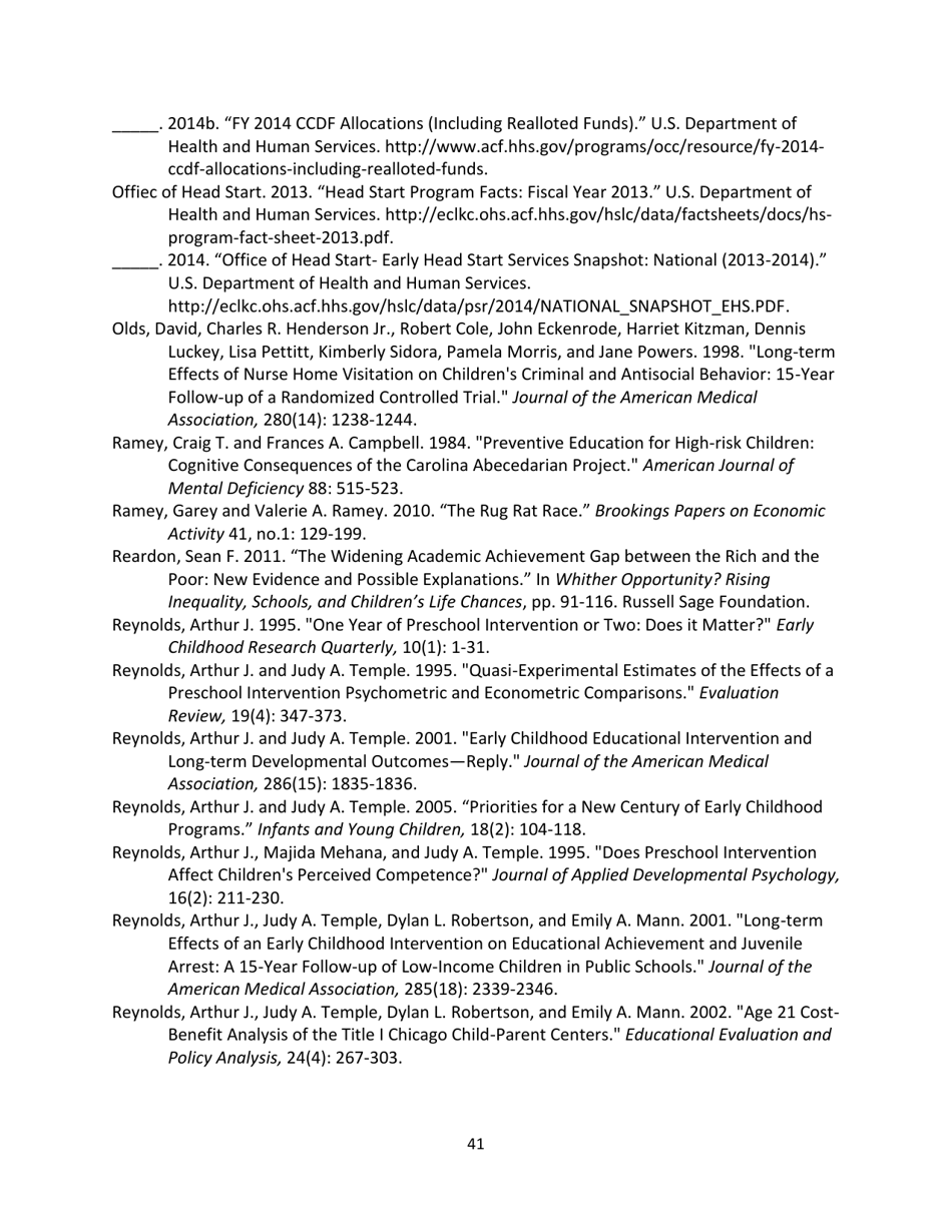The Economics of Early Childhood Investments, Page 41