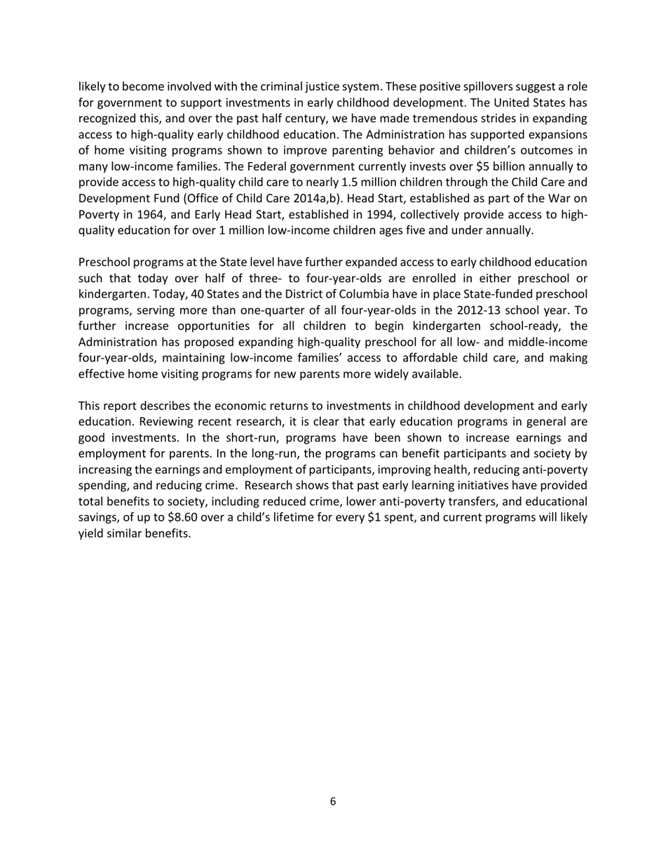 The Economics of Early Childhood Investments, Page 6