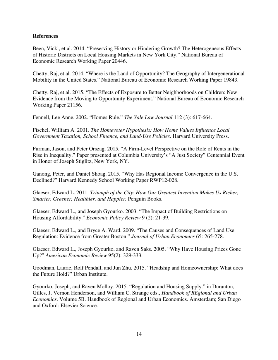 Barriers to Shared Growth: the Case of Land Use Regulation and Economic Rents - the Urban Institute, Page 14