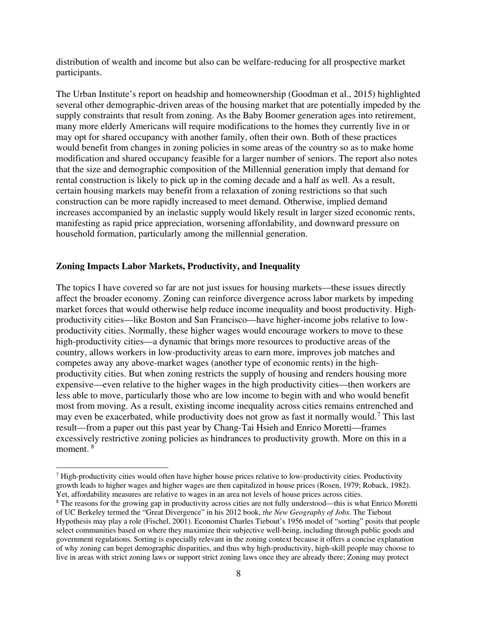 Barriers to Shared Growth: the Case of Land Use Regulation and Economic Rents - the Urban Institute, Page 8