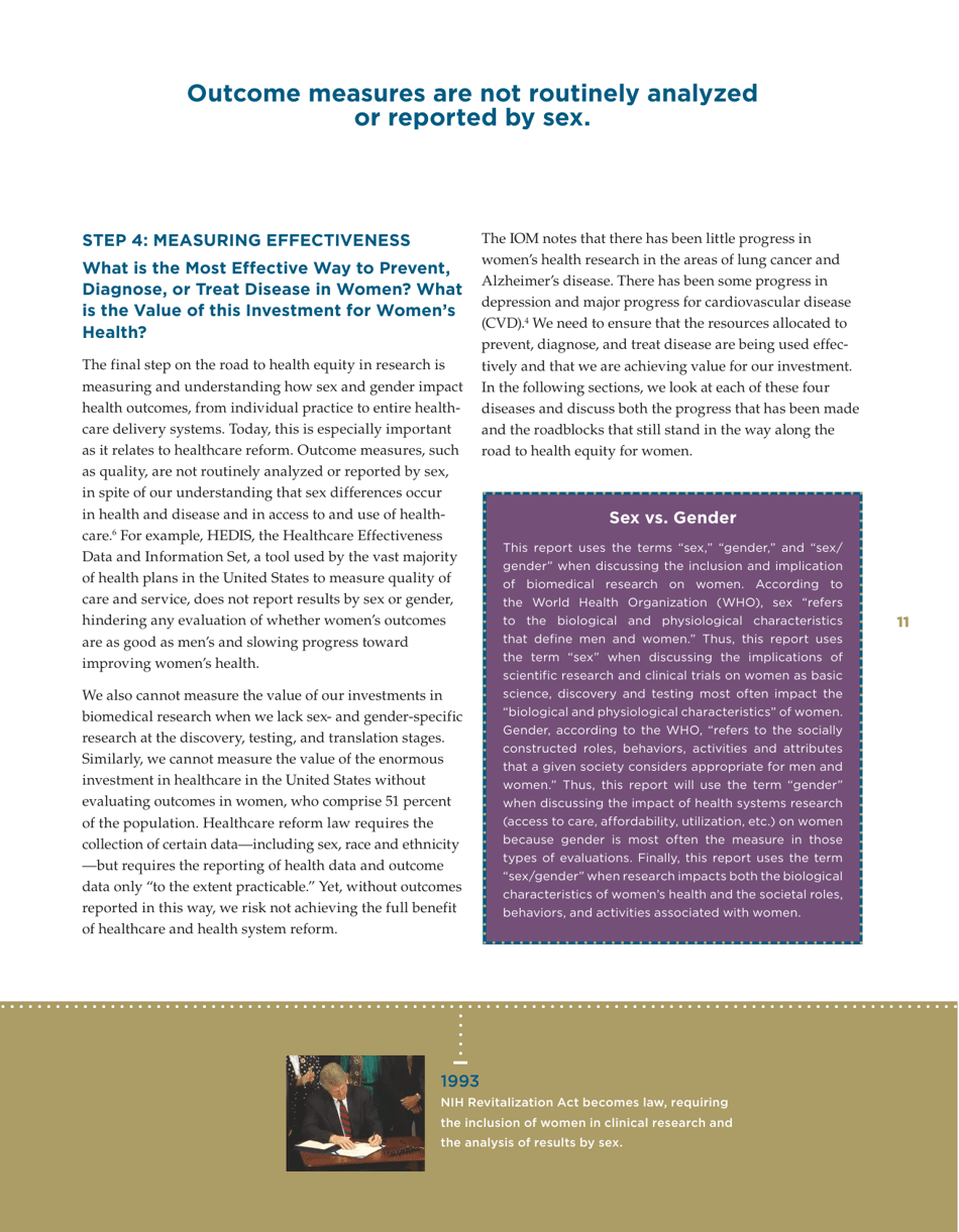 Sex-Specific Medical Research: Why Womens Health Cant Wait - Mary Horrigan Connors Center for Womens Health  Gender Biology, Page 13