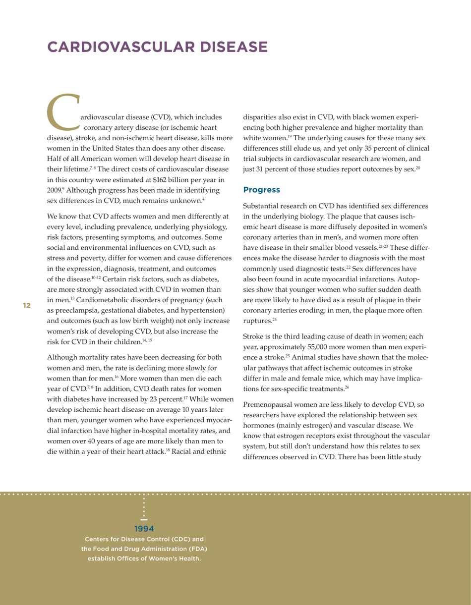 Sex-Specific Medical Research: Why Womens Health Cant Wait - Mary Horrigan Connors Center for Womens Health  Gender Biology, Page 14