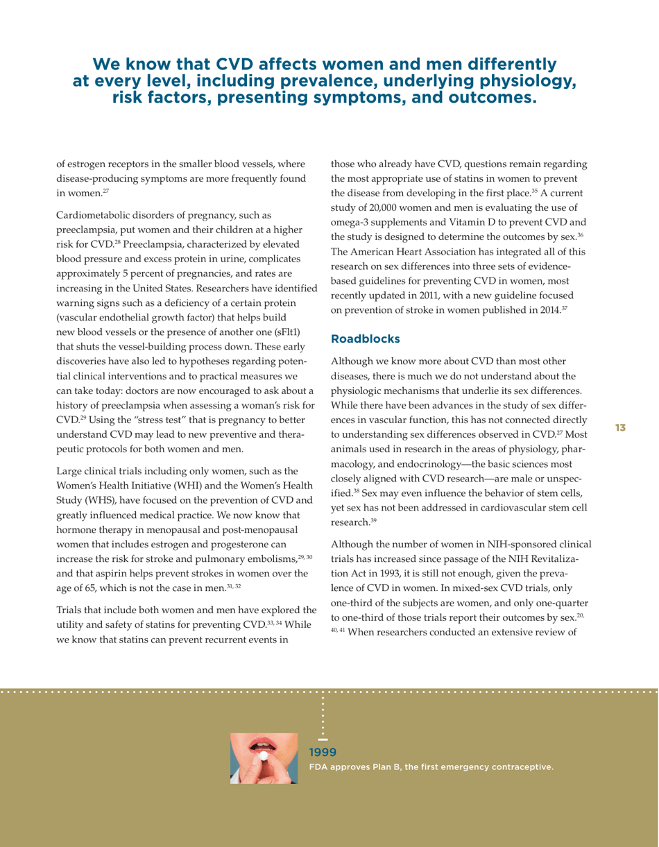 Sex-Specific Medical Research: Why Womens Health Cant Wait - Mary Horrigan Connors Center for Womens Health  Gender Biology, Page 15