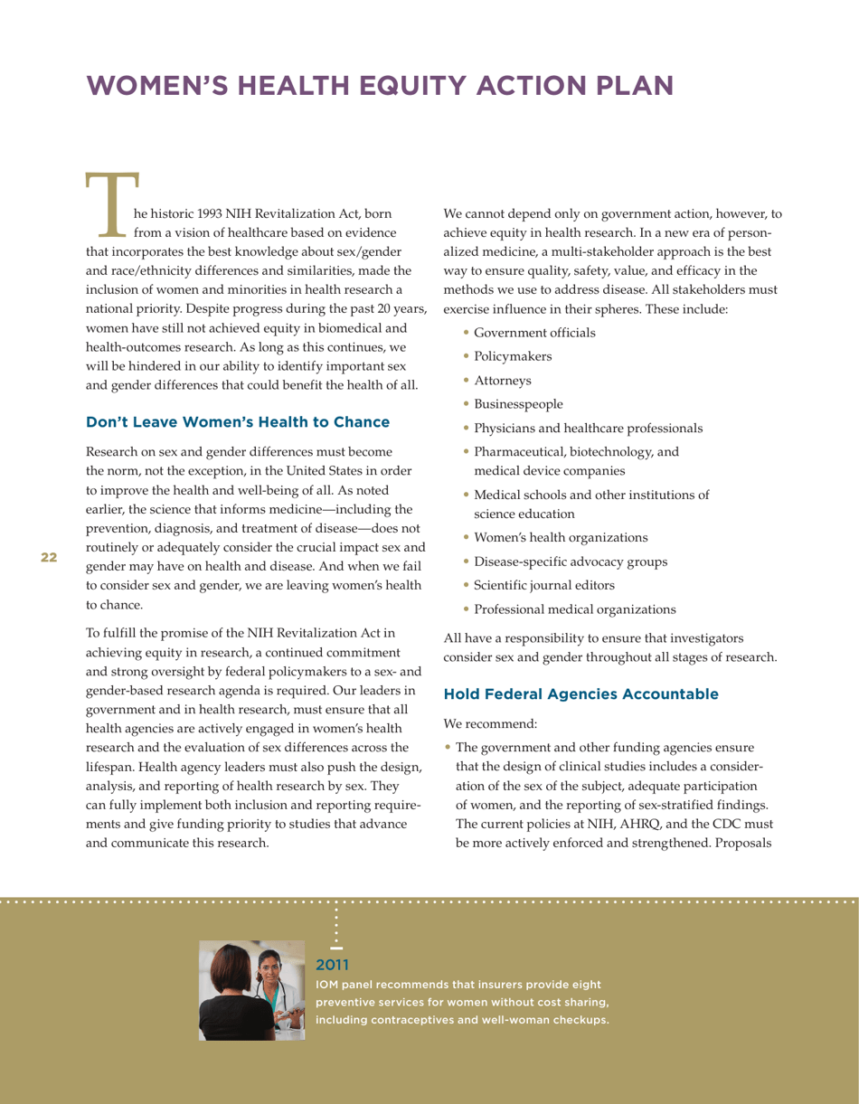Sex-Specific Medical Research: Why Womens Health Cant Wait - Mary Horrigan Connors Center for Womens Health  Gender Biology, Page 24