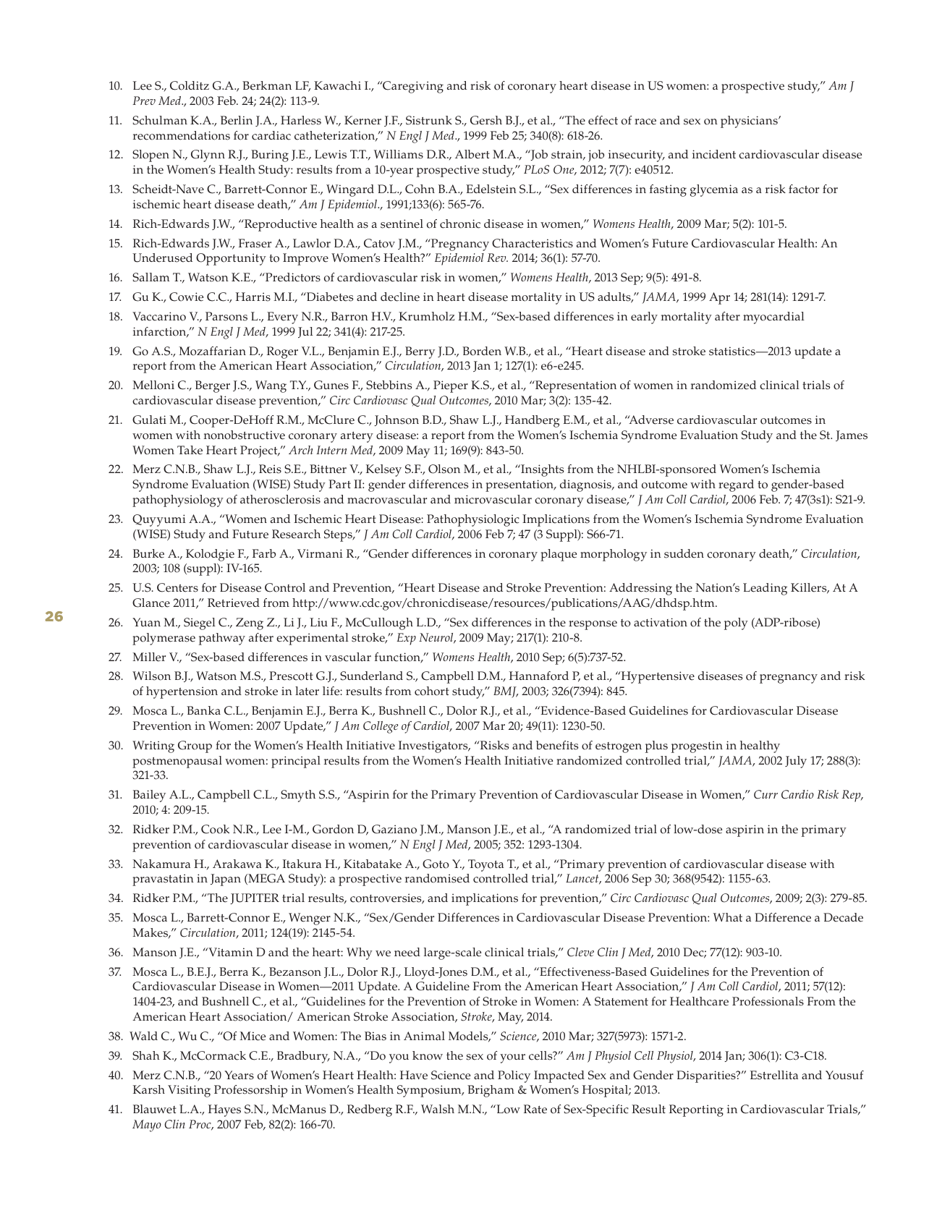 Sex-Specific Medical Research: Why Womens Health Cant Wait - Mary Horrigan Connors Center for Womens Health  Gender Biology, Page 28