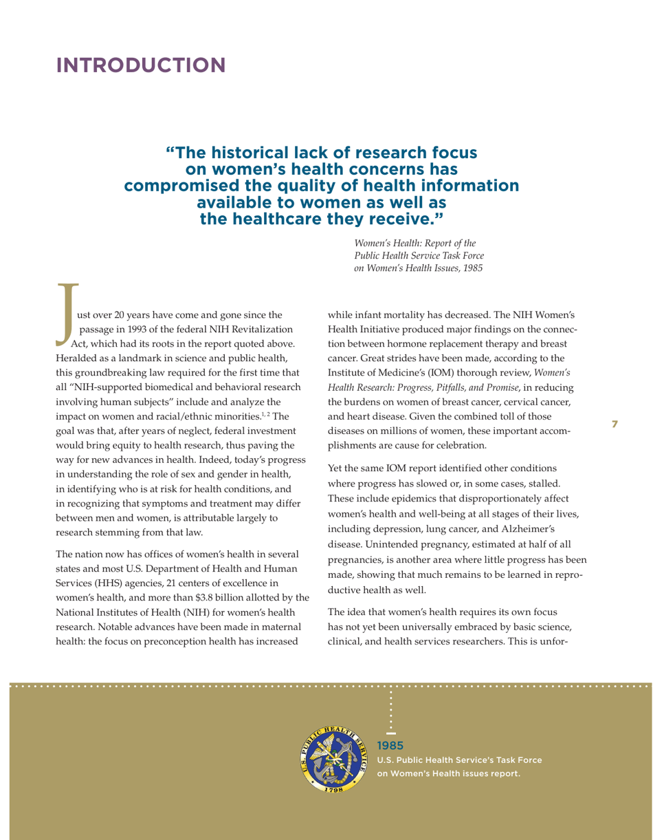 Sex-Specific Medical Research: Why Womens Health Cant Wait - Mary Horrigan Connors Center for Womens Health  Gender Biology, Page 9