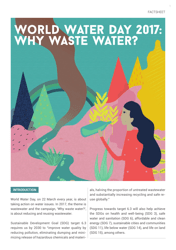 Document preview: World Water Day 2017: Why Waste Water?