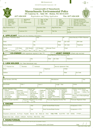 Form ELE#1 Registration and Titling Application - Massachusetts
