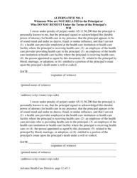 Advance Directive for Health Care Form - Alaska, Page 12