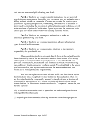 Advance Directive for Health Care Form - Alaska, Page 3