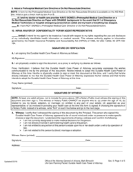 Life Care Planning Packet (Advance Directives for Health Care Planning) - Arizona, Page 19