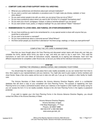 Life Care Planning Packet (Advance Directives for Health Care Planning) - Arizona, Page 7