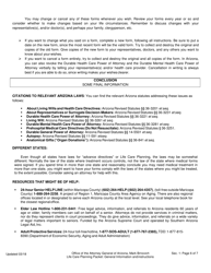 Life Care Planning Packet (Advance Directives for Health Care Planning) - Arizona, Page 8