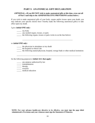 Advance Directive for Health Care Form - Delaware, Page 10