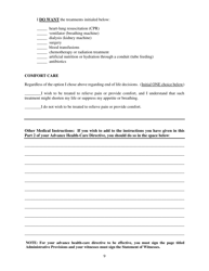 Advance Directive for Health Care Form - Delaware, Page 9