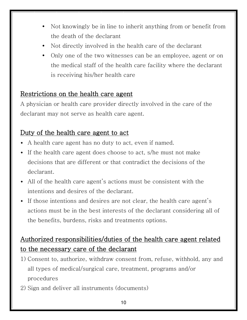 (United States) Advance Directive for Health Care Form Fill