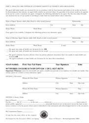 Advance Directive for Health Care Form - Hawaii, Page 2