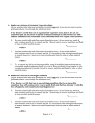 Advance Directive for Health Care Form - Maryland, Page 12