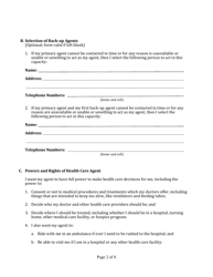 Advance Directive for Health Care Form - Maryland, Page 8