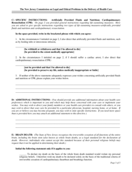 Advance Directive for Health Care Form - New Jersey, Page 3