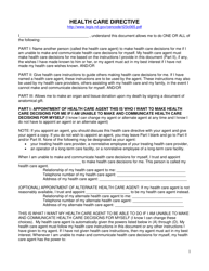 Document preview: Advance Directive for Health Care Form - North Dakota