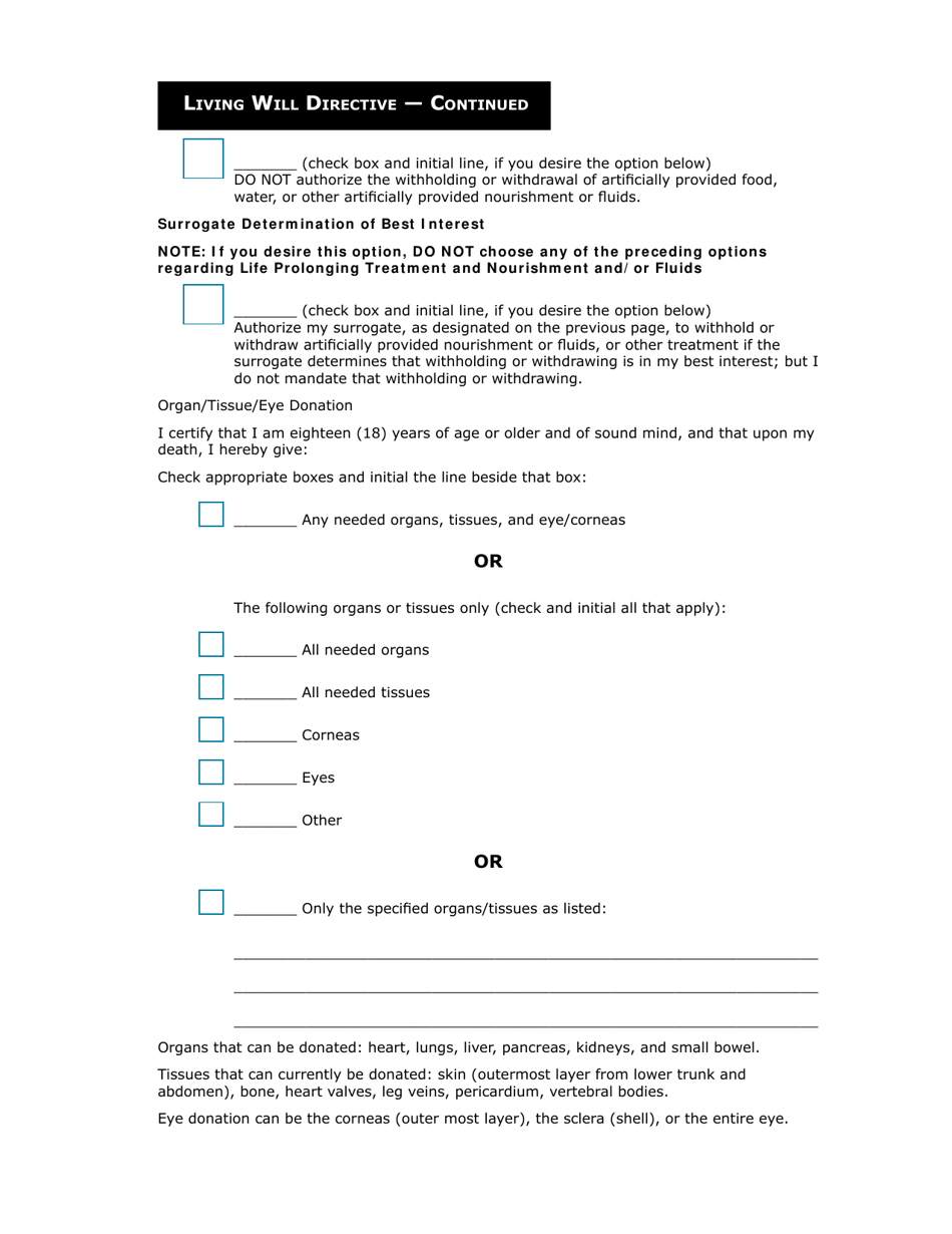 Kentucky Living Will Packet - Kentucky, Page 7