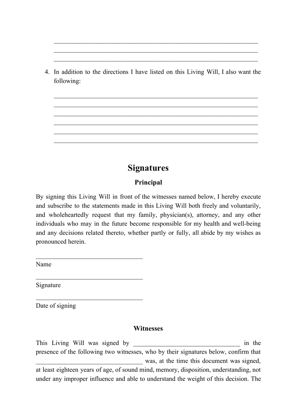 Maryland Living Will Form - Fill Out, Sign Online And Download Pdf 