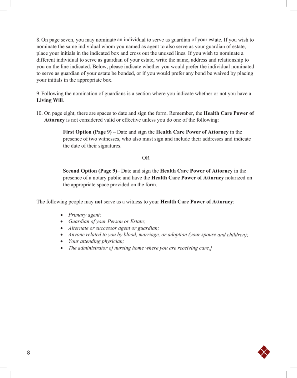 State of Ohio Living Will Packet - Ohio, Page 11