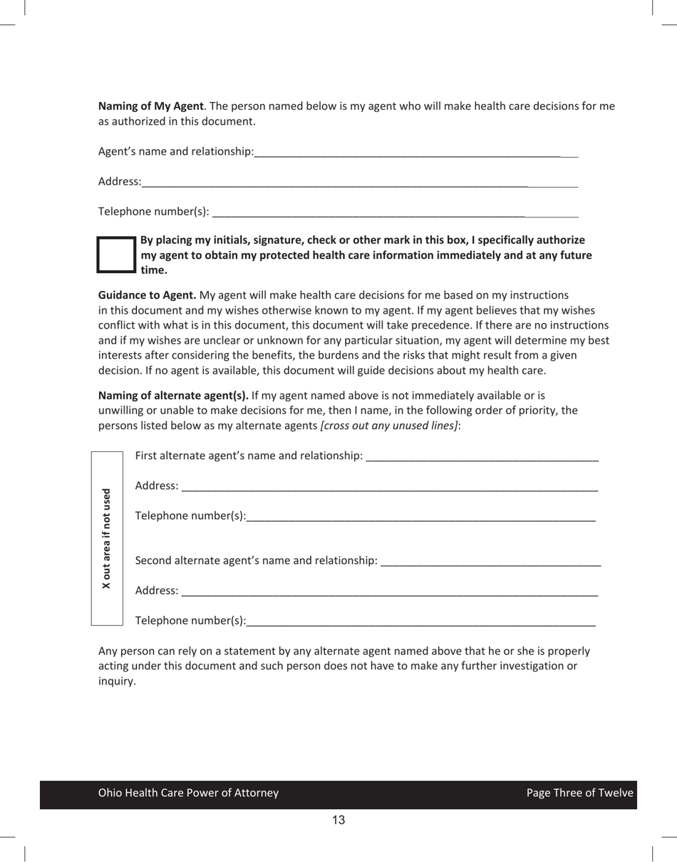 State of Ohio Living Will Packet - Ohio, Page 16