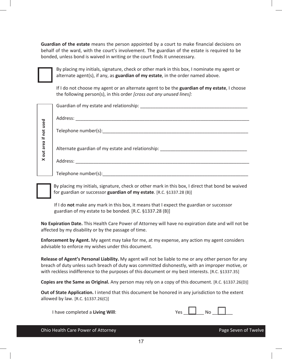 Ohio State of Ohio Living Will Packet - Fill Out, Sign Online and ...