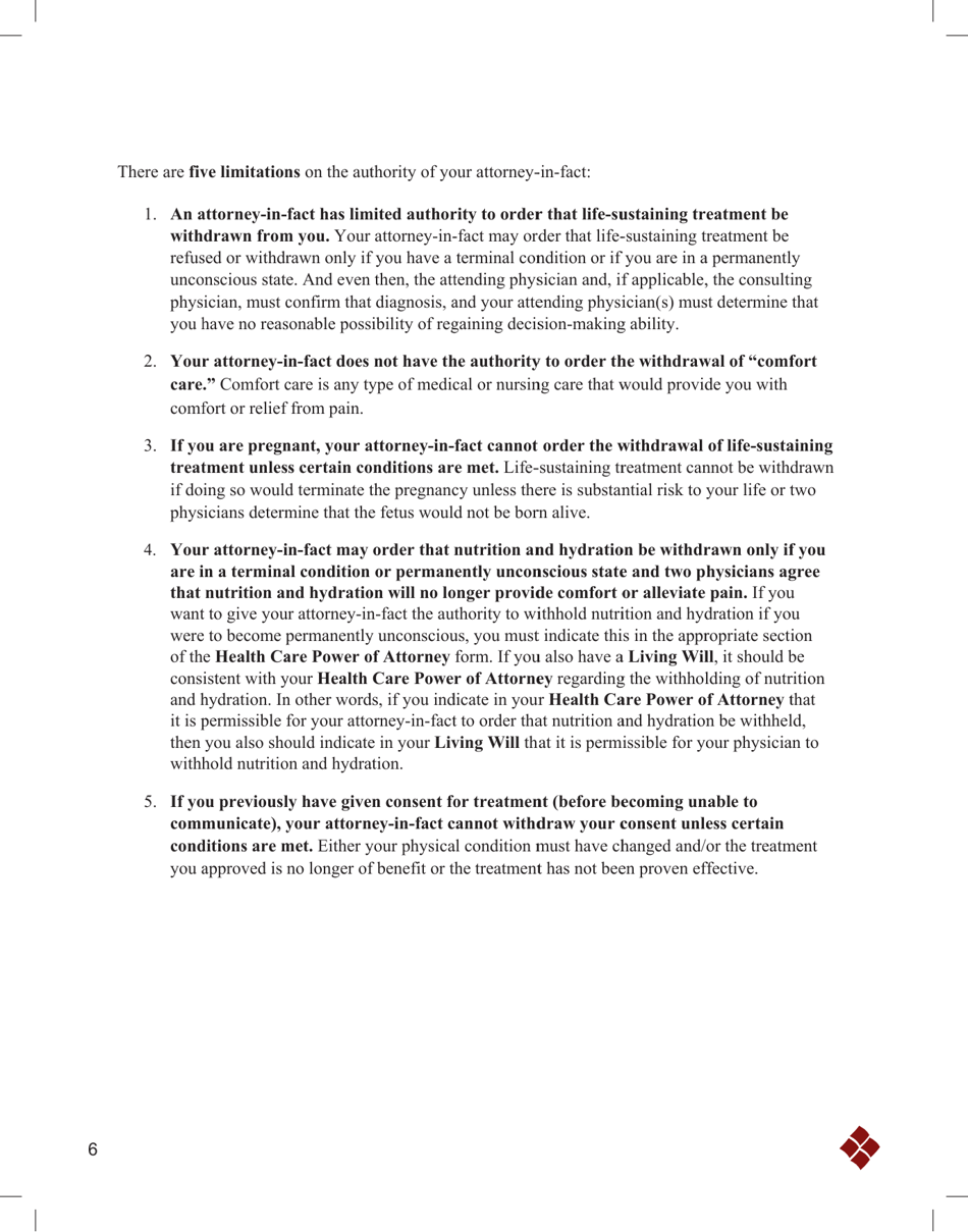 State of Ohio Living Will Packet - Ohio, Page 9