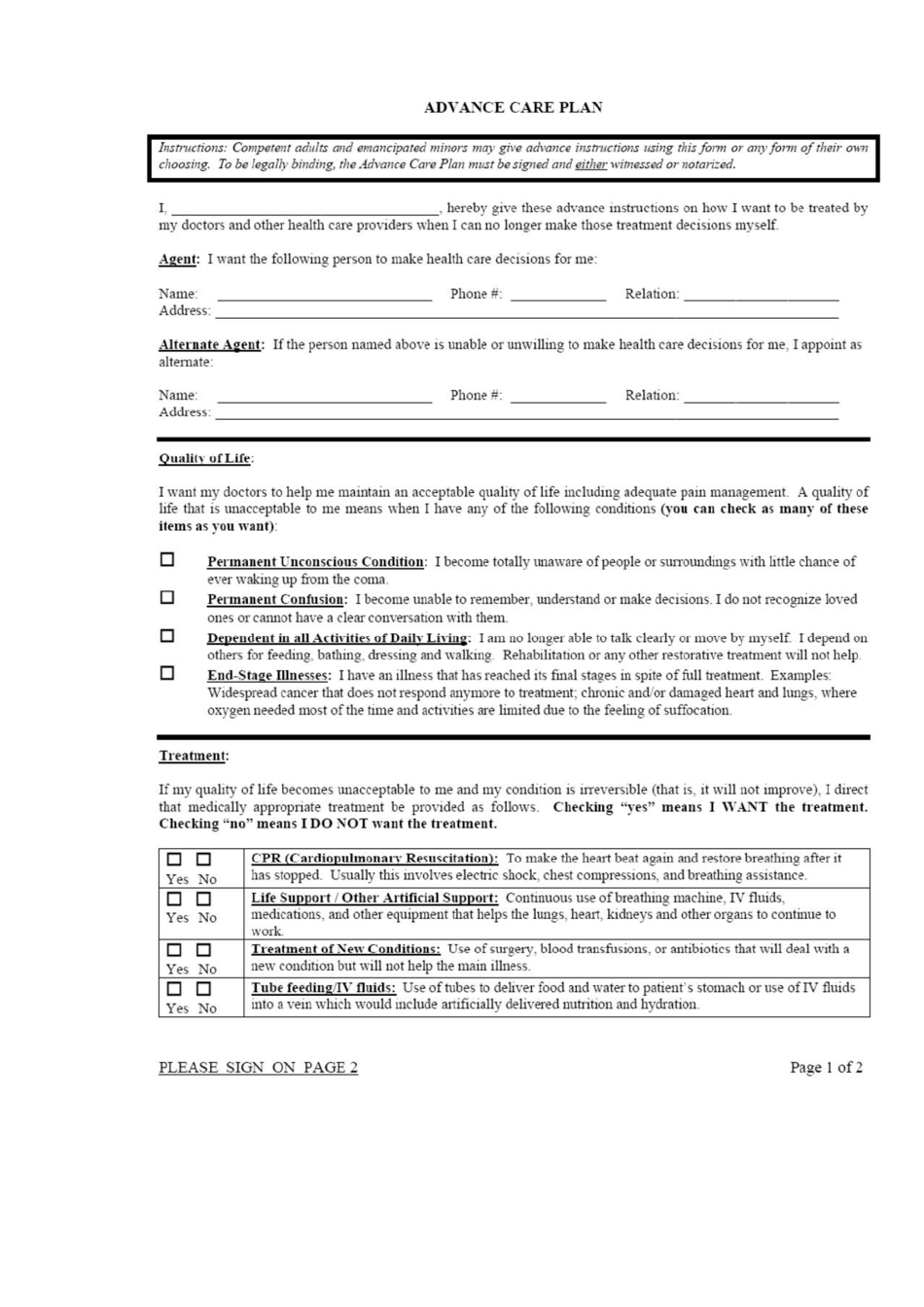 Tennessee Advance Directives and Living Wills Booklet - Tennessee, Page 3
