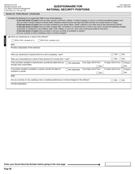 OPM Form SF-86 Questionnaire for National Security Positions, Page 101
