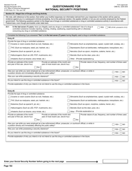 OPM Form SF-86 Questionnaire for National Security Positions, Page 105