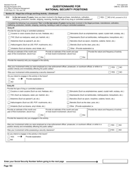 OPM Form SF-86 Questionnaire for National Security Positions, Page 106