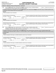 OPM Form SF-86 Questionnaire for National Security Positions, Page 107