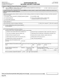 OPM Form SF-86 Questionnaire for National Security Positions, Page 109