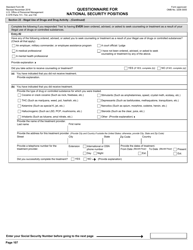 OPM Form SF-86 Questionnaire for National Security Positions, Page 110