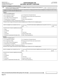 OPM Form SF-86 Questionnaire for National Security Positions, Page 116