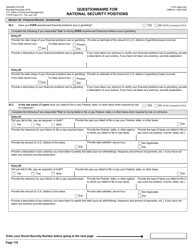 OPM Form SF-86 Questionnaire for National Security Positions, Page 119