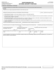 OPM Form SF-86 Questionnaire for National Security Positions, Page 122