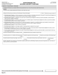 OPM Form SF-86 Questionnaire for National Security Positions, Page 124