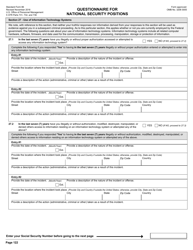 OPM Form SF-86 Questionnaire for National Security Positions, Page 125