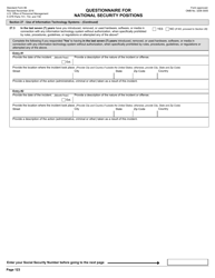 OPM Form SF-86 Questionnaire for National Security Positions, Page 126