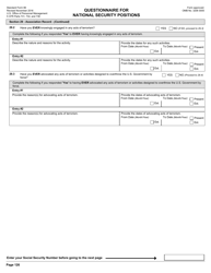 OPM Form SF-86 Questionnaire for National Security Positions, Page 129