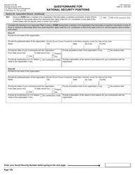 OPM Form SF-86 Questionnaire for National Security Positions, Page 131