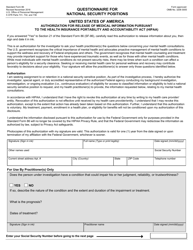 OPM Form SF-86 Questionnaire for National Security Positions, Page 135